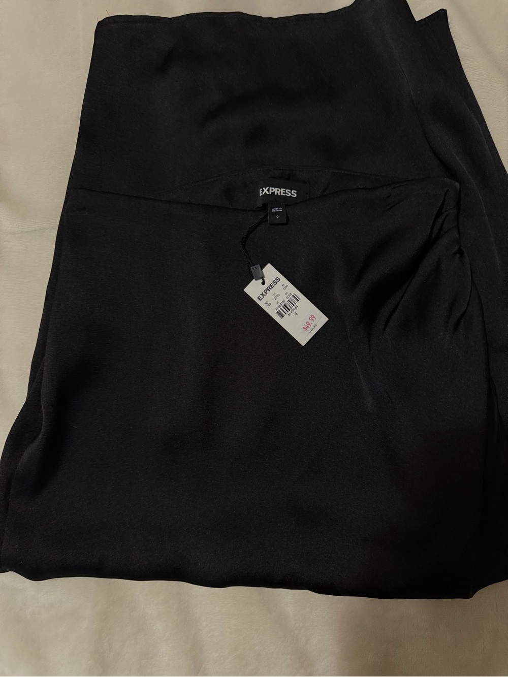 Express Satin Midi Skirt